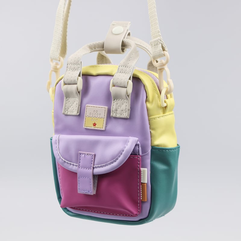 O1CN01bl9YWF1sPDZ983y61 4178375758 0 cib UON童裝-甜甜圈彩色拼接兒童單肩包:圖片 4